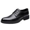 Business dress leather shoes men's leather soft sole pointed British casual shoes groom suit leather shoes
