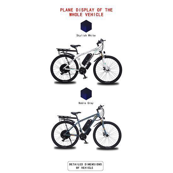 AKEZ 1000W modello Lega di Alluminio Bicicletta Elettrica 21 Velocità Bicicletta Elettrica Per Adulto 29 pollici Mountain ebike Batteria al Litio 48v13AH tragitto quotidiano