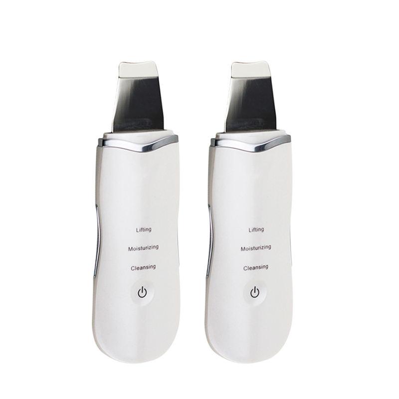 SHOmfrs Professional Ultrasonic Face Skin Scrubber Shovel Pores Cleanser Rechargeable Spatula Blackhead Remover Facial Cleaner