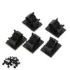 50pcs Cable Management Clips Adjustable Adhesive Nylon Wire Cord Clamp Organizer Black