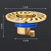Self Closing Odor Proof Floor Drain Core Copper for Basements Sinks Kitchen
