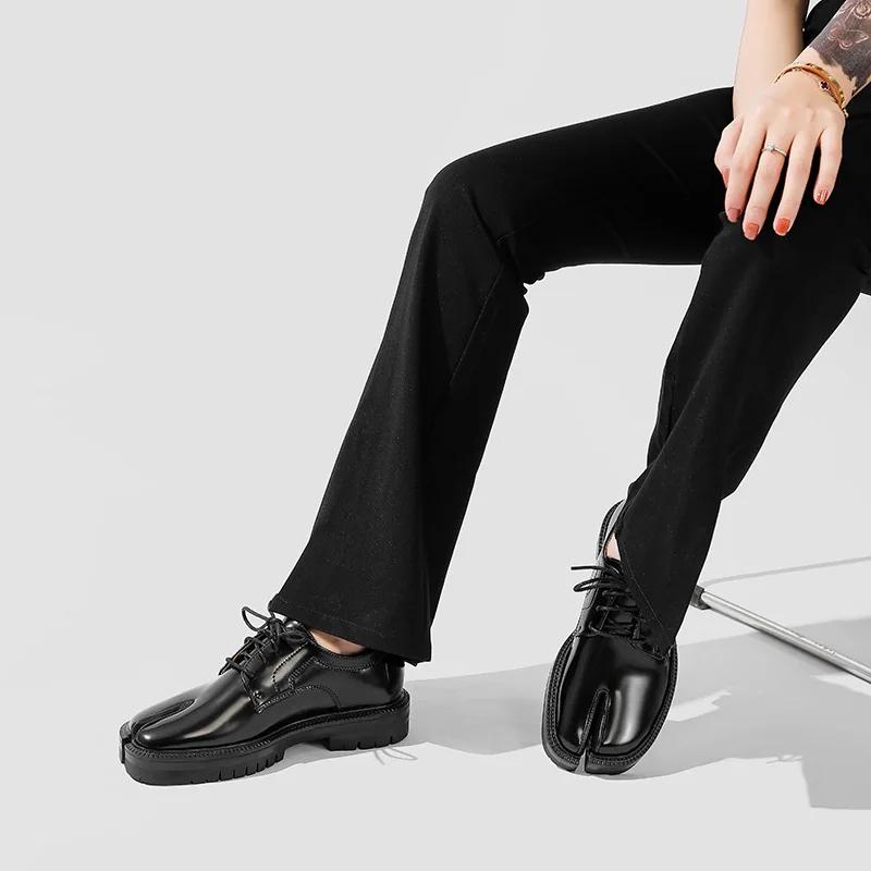 Damen Split-Toe Flats zum Hineinschlüpfen Lässige Schuhe Modische Mary Janes Tabi Schuhe Schweinehufe Schuhe Loafer Bequeme Damenschuhe