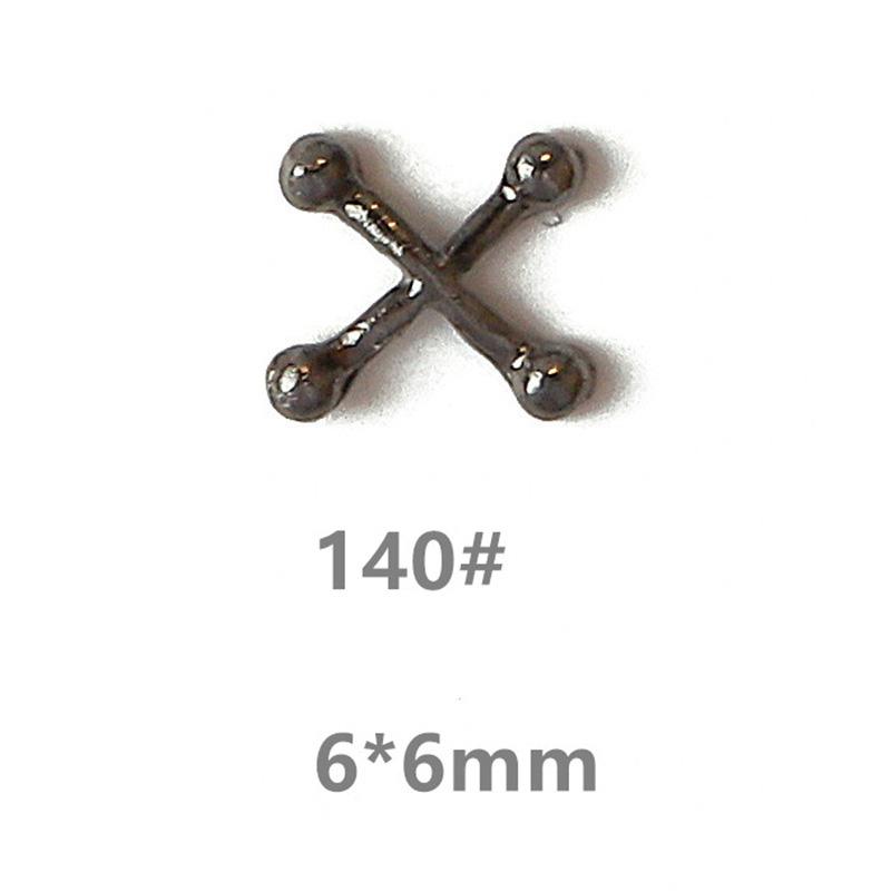 

100 шт. Аксесуари для манікюру Прикраси для нігтів 3D Панк-арт для нігтів Шарми Ретро Коло Металеві деталі зі сплаву Сріблястий Білий Чорний Золотий