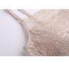 Silk Strapless Lace Trim Padded Camisole Bra