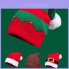Touca Festiva Vermelha de Tricô com Pompons Coloridos para Presente de Natal em Família