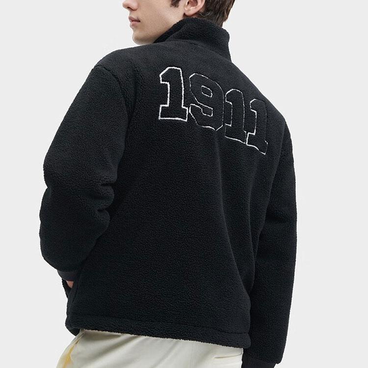 New FILA Velvet Jackets Unisex Black F11U349501FBK