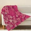 Lightweight Heart Series Flannel Blanket Soft, Cozy & Versatile Throw, Vibrant Colors for Home Office Napping, Car Decor & Valentine's Gift