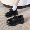Moda Retro Kadın Ayakkabıları İngiliz Stili Oxford'lar Takunyalar Platform Kadın Ayakkabıları Her Şeye Uyumlu Sonbahar Preppy Deri Creepers Elbise Sonbahar Yeni