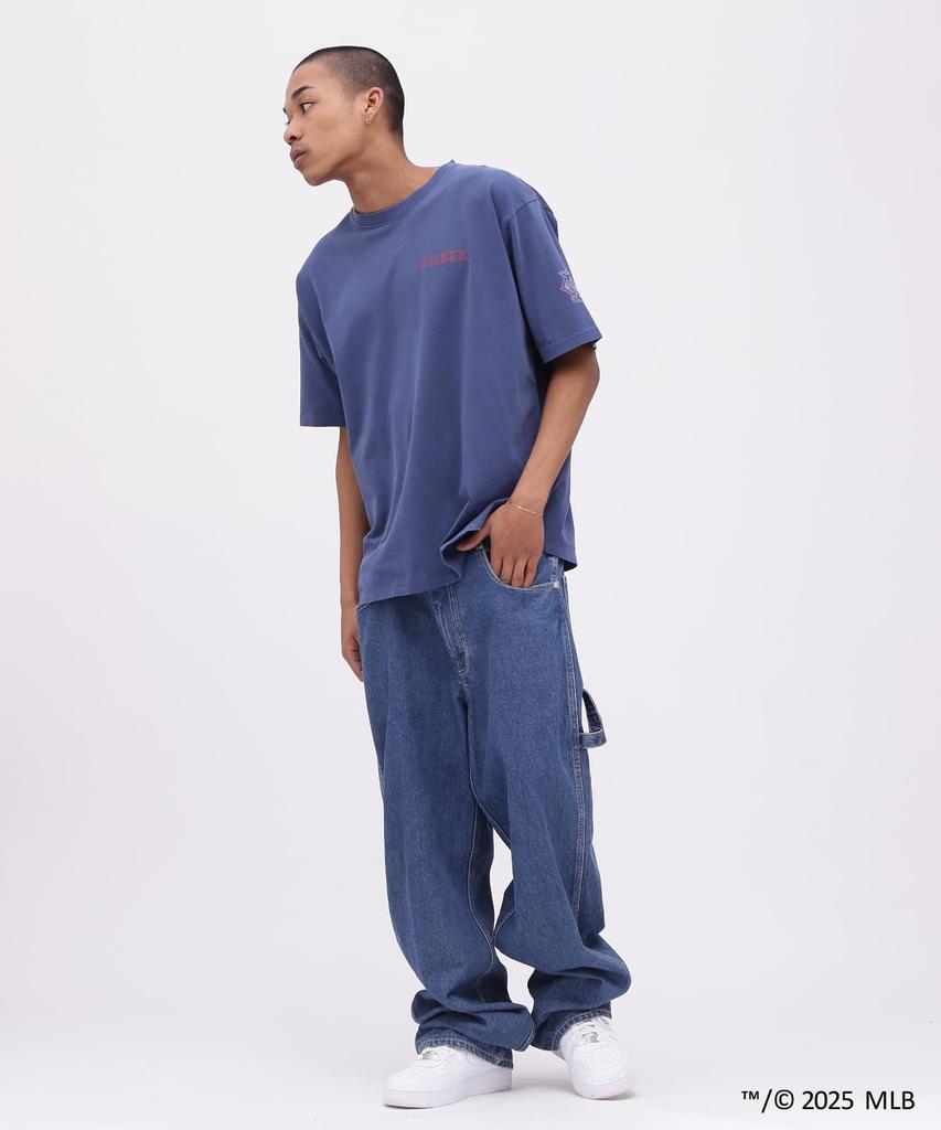 Avirex MLB Tokyo Series Cubs T-Shirt, Men's, Short Sleeve, Size XL (120), Navy, 783-5134059