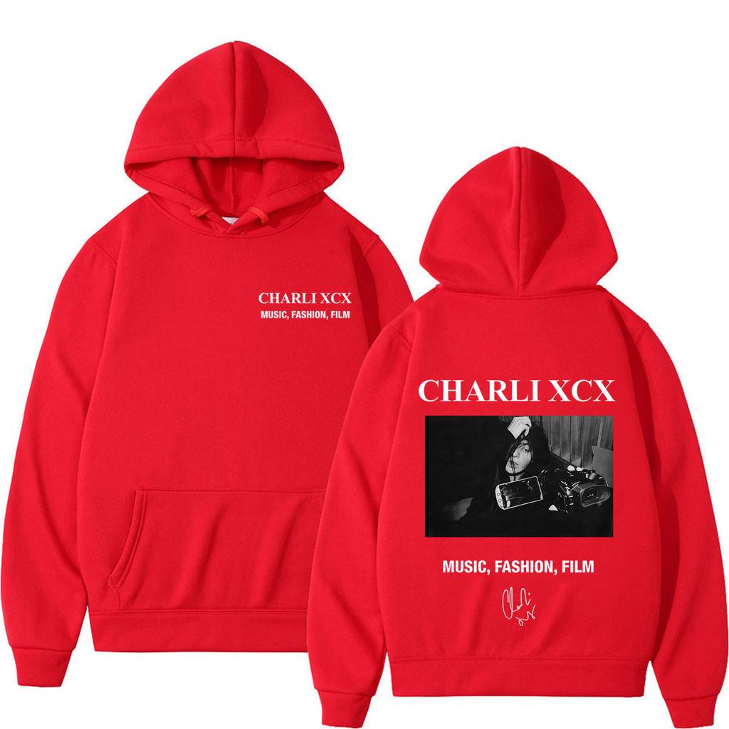 CHARLI XCX Album Music, Fashion, Film Tour 2026 Print Hoodie Men Women Fashion Pullover Loose Casual High Quality Sweatshirt