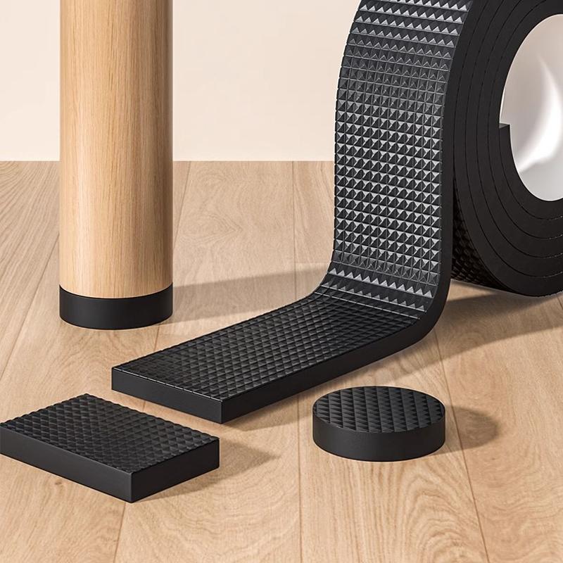 Anti-slip Furniture Pads Mute Mats Bumper Damper Thick Pad Furniture Foot Cover Floor Protector for Chairs Tables Sofas Leg Pad