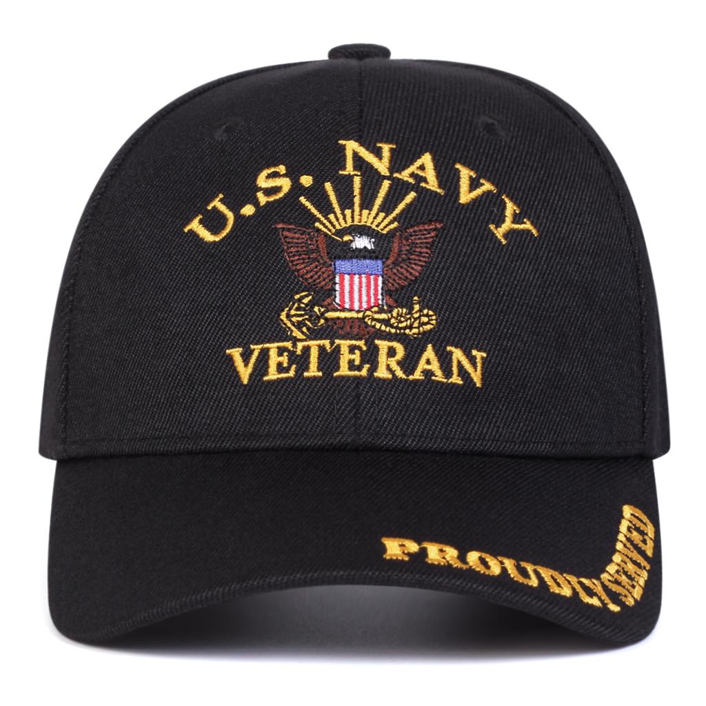 Unisex U.S.. Granatowa Haftowana Regulowana Czapka Baseballowa Treningowa dla Praktykantów Czapki Koszykarskie Wiosna Jesień Sport Plenerowy Podróż