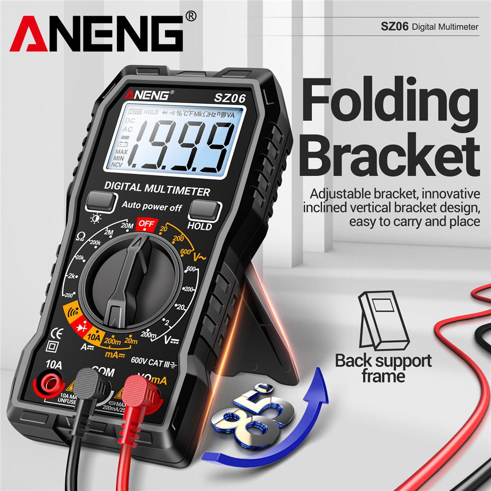 Digital Multimeter AC/DC Ammeter 1999 Counts Multitester 600V Voltmeter Multimetr Voltage Resistance Meter Diode Tool ANENG SZ06