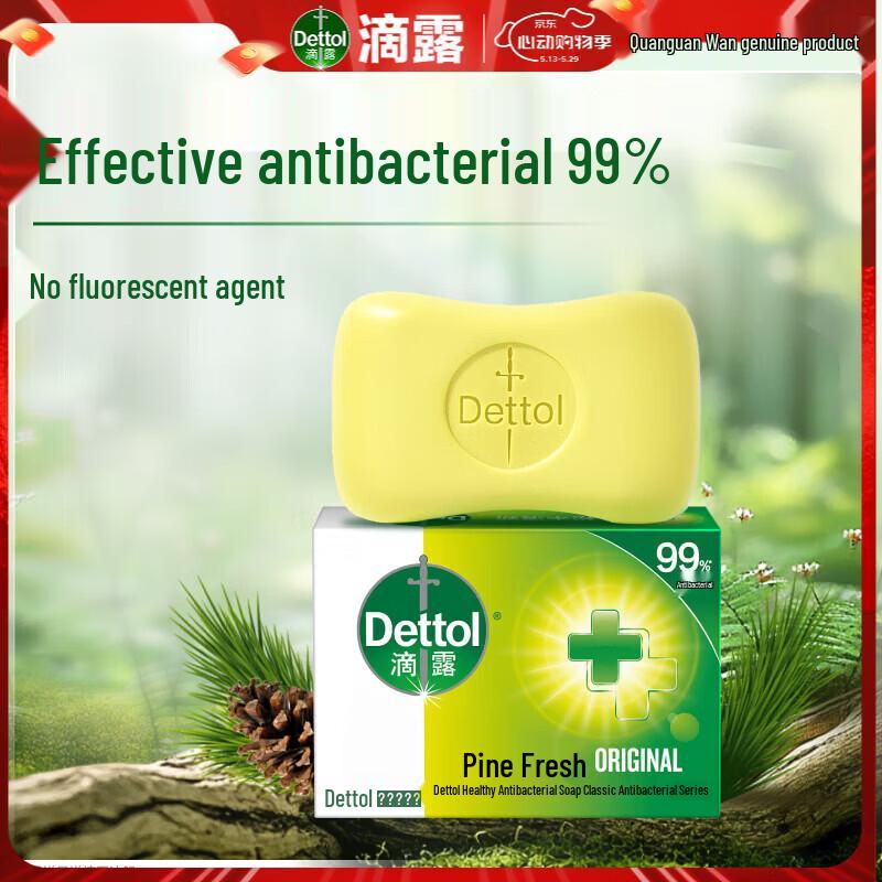 Dettol Antibacterial Pine Fresh Soap