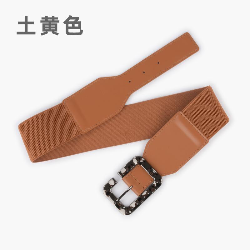 Leather Belt Elastic Elastic Belt Women'S Personalized Dress Suit Decorative Temperament Waist Seal Waist Thin