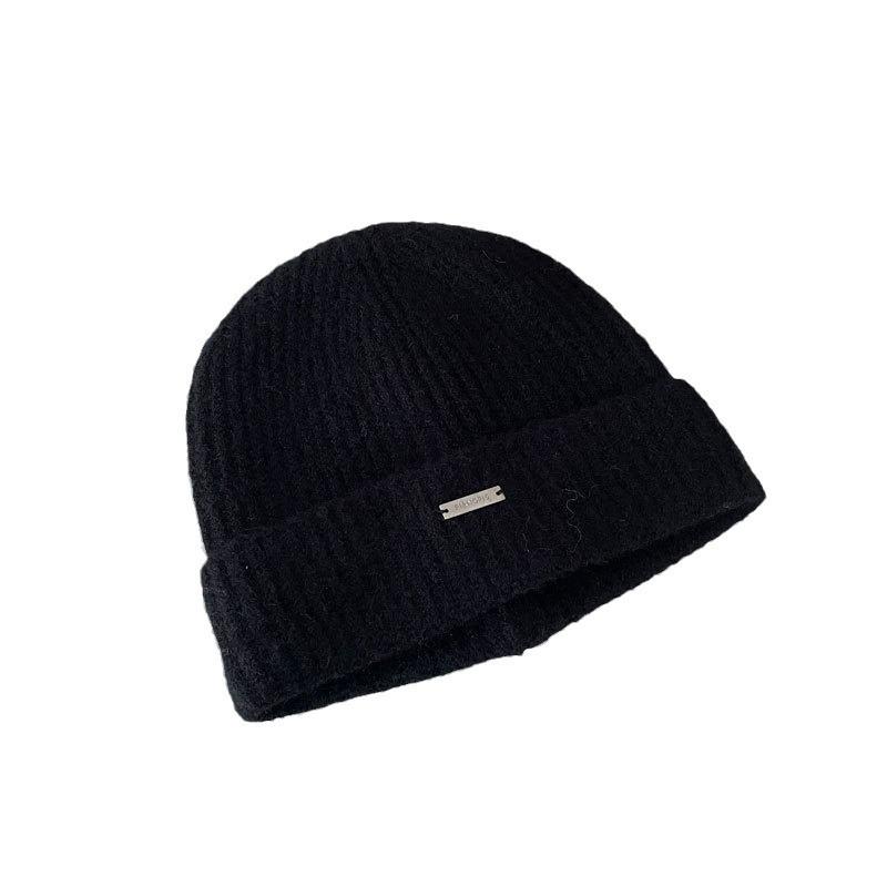 Weiche Damen-Strickmütze aus Wollmischung - Japanischer Stil, Vielseitige & Warme Retro-Wintermütze.