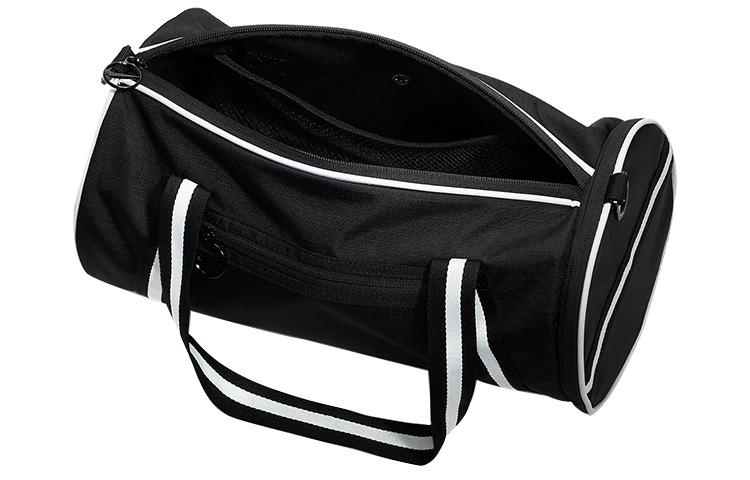 Nike Heritage Polyester Portable One Shoulder Crossbody Gym Bag Large Unisex Black DR6261-010