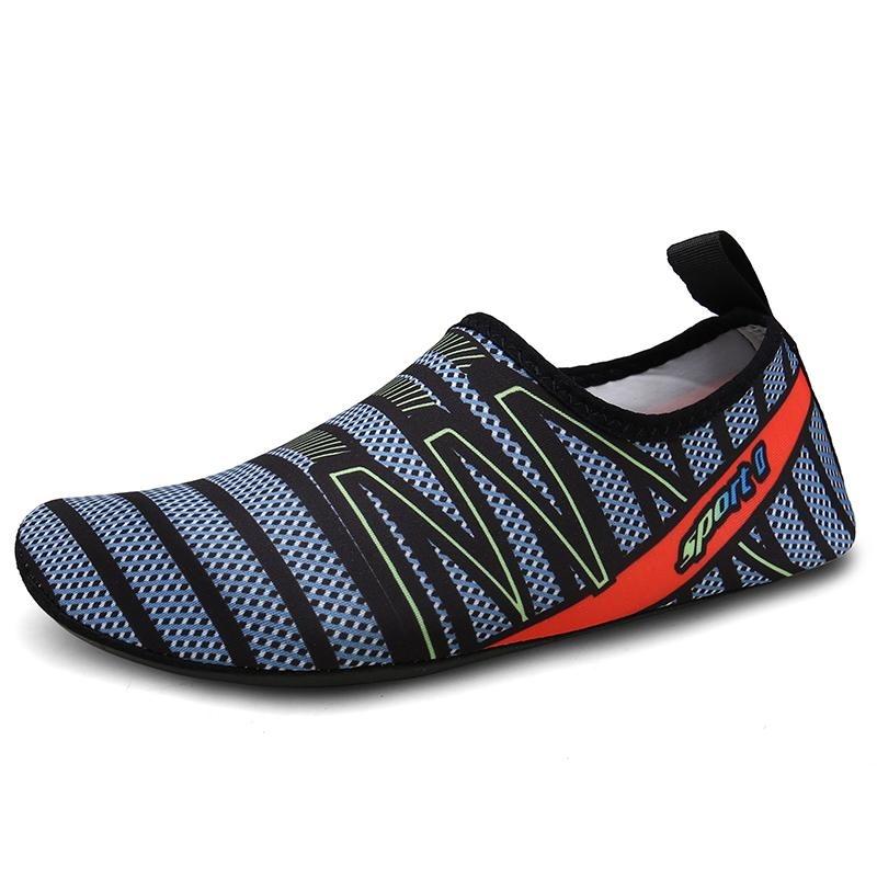 Chaussures d'eau plates confortables pour hommes et femmes, séchage rapide, pantoufles de plage pour hommes, chaussures pour la natation, chaussures de plage pour la plongée