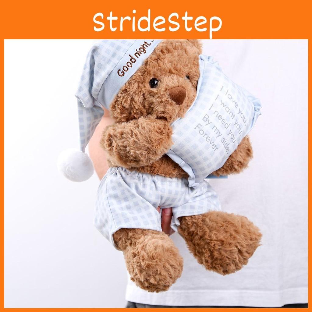 Plush Teddy Bear Toy Sleepwear Style Short Fabric Children Festival Gift Doll