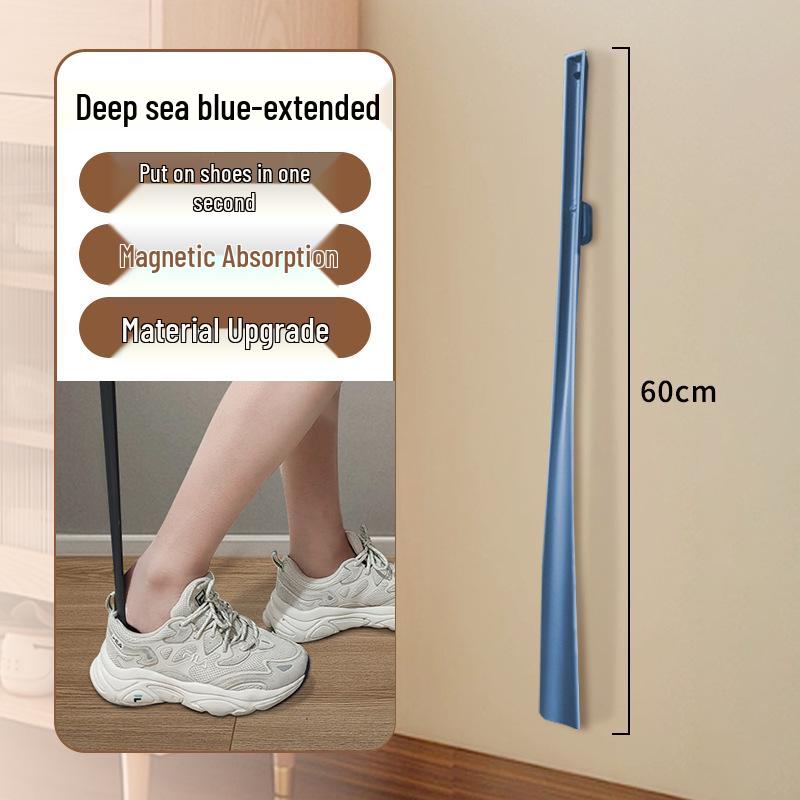 Extended Magnetic Shoehorn with Long Handle - Ideal Shoe Lifter for Elderly & Pregnant Women