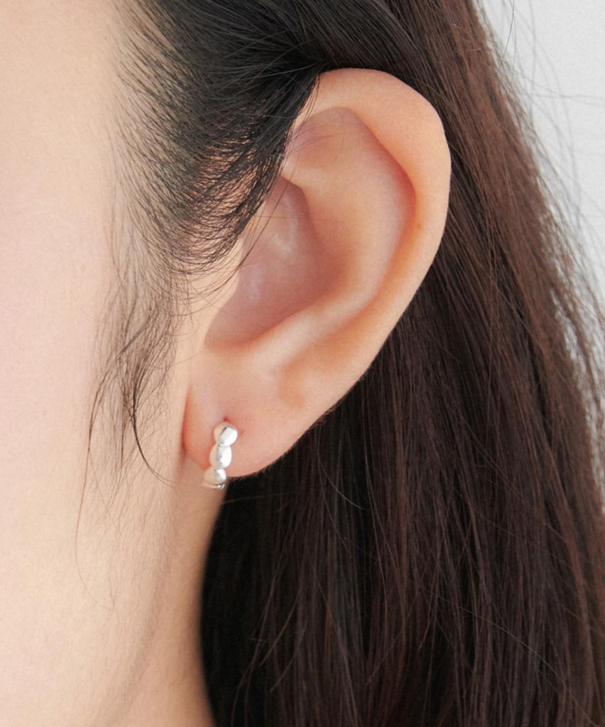 Obla (Silver 925) Plum Earring 2Color Je084