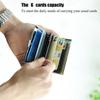 Black Stainless Steel Case Slim Blocking Wallet ID Credit Card Holder Men