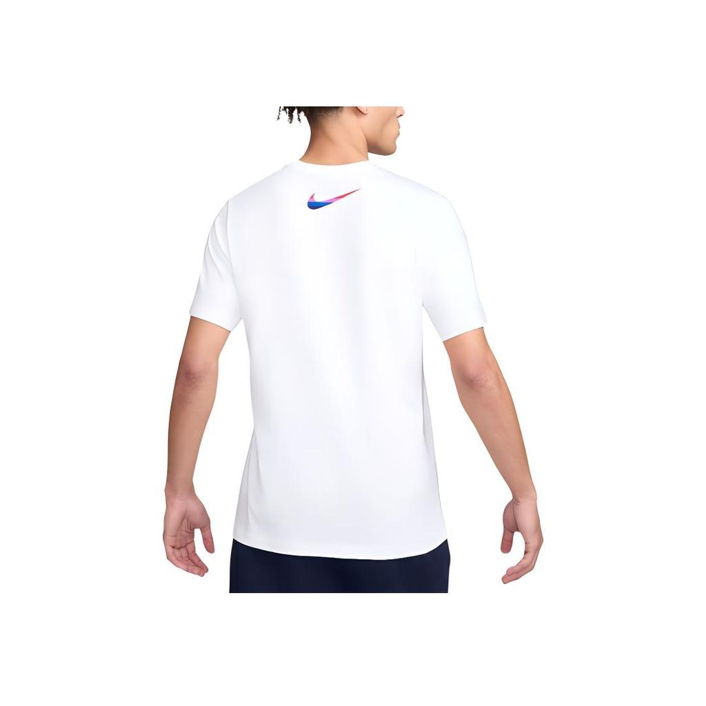 Nike Maglia da Calcio Uomo Manica Corta Girocollo Costine Comoda con Logo Inghilterra Stampato Bianco FV8581-100