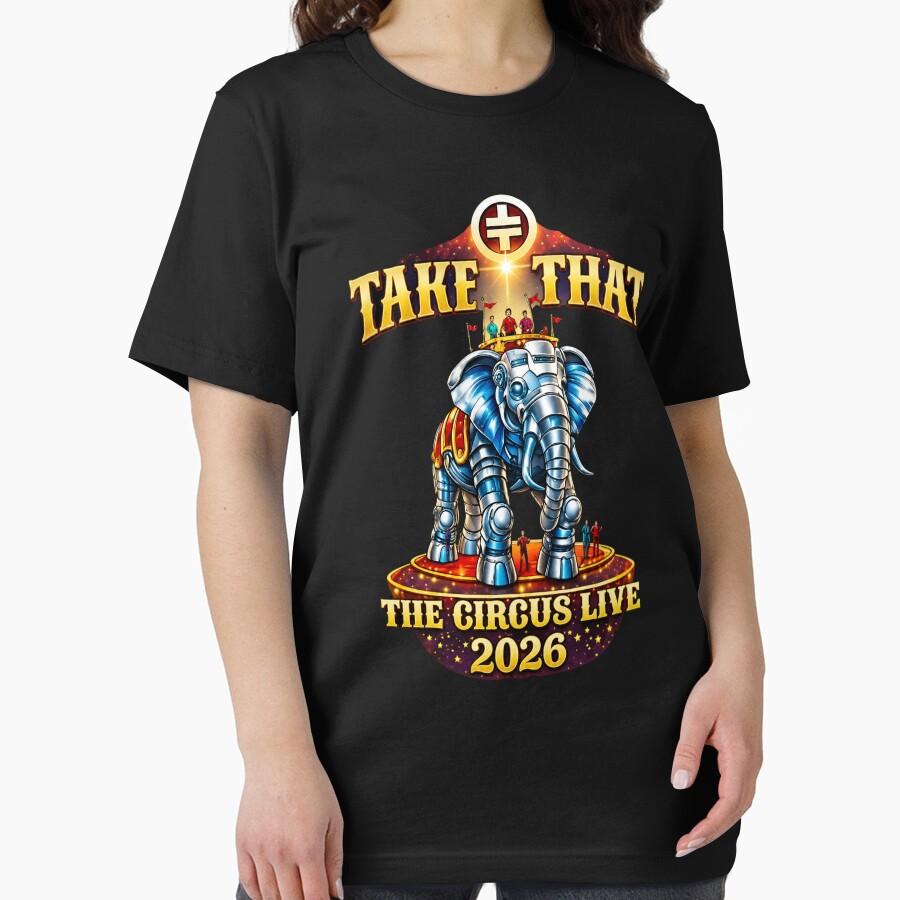 Take That הופעה חיה סיבוב ההופעות 'הקרקס' 2026 - חולצת טריקו חיונית של Take That