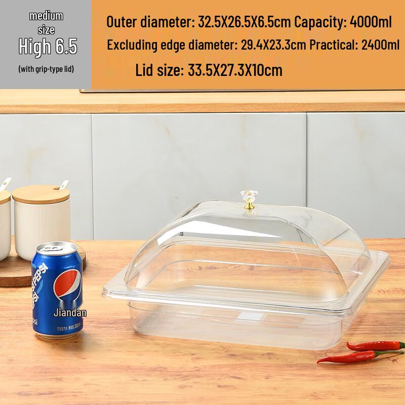 Acrylic Food Display Tray with Lid