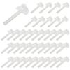 Plastic Feeder Bee Feeder 40pcs Beekeepers Tool Plastic Sealing White For Bee Garden Bee Food Feeder For Beekeepers Tool