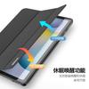 Galaxy Tab S6 Lite Case 3-Fold Flip Cover With Stand Sleep Wake Function Shockproof Full Protection PU Leather