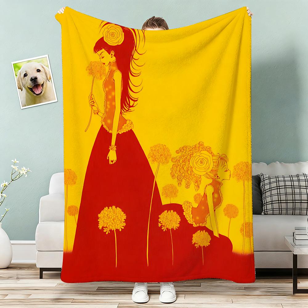 Anime Paradise Kiss Throw Lightweight 240G Flannel Blanket Soft Skin-Friendly For Summer Cooling