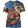 2025 Summer Anime T Shirt Thundercats 3D Print Men Women Fashion Oversized Children Boy Kawaii Tees Tops Girl Mens Clothing