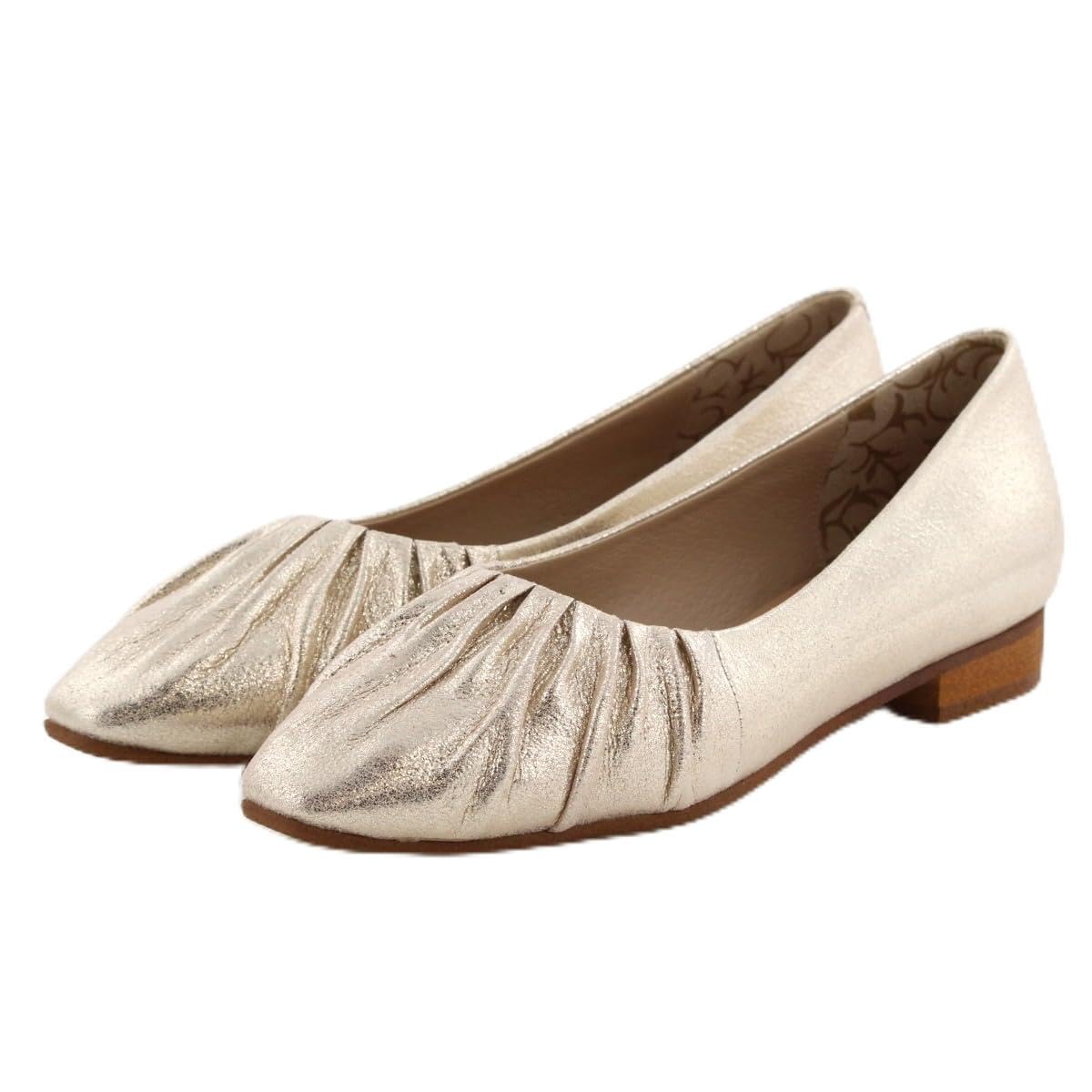 HIMIKOHimikoСобранные туфли-лодочки на плоской подошве651101 Золотой 225 23000₽