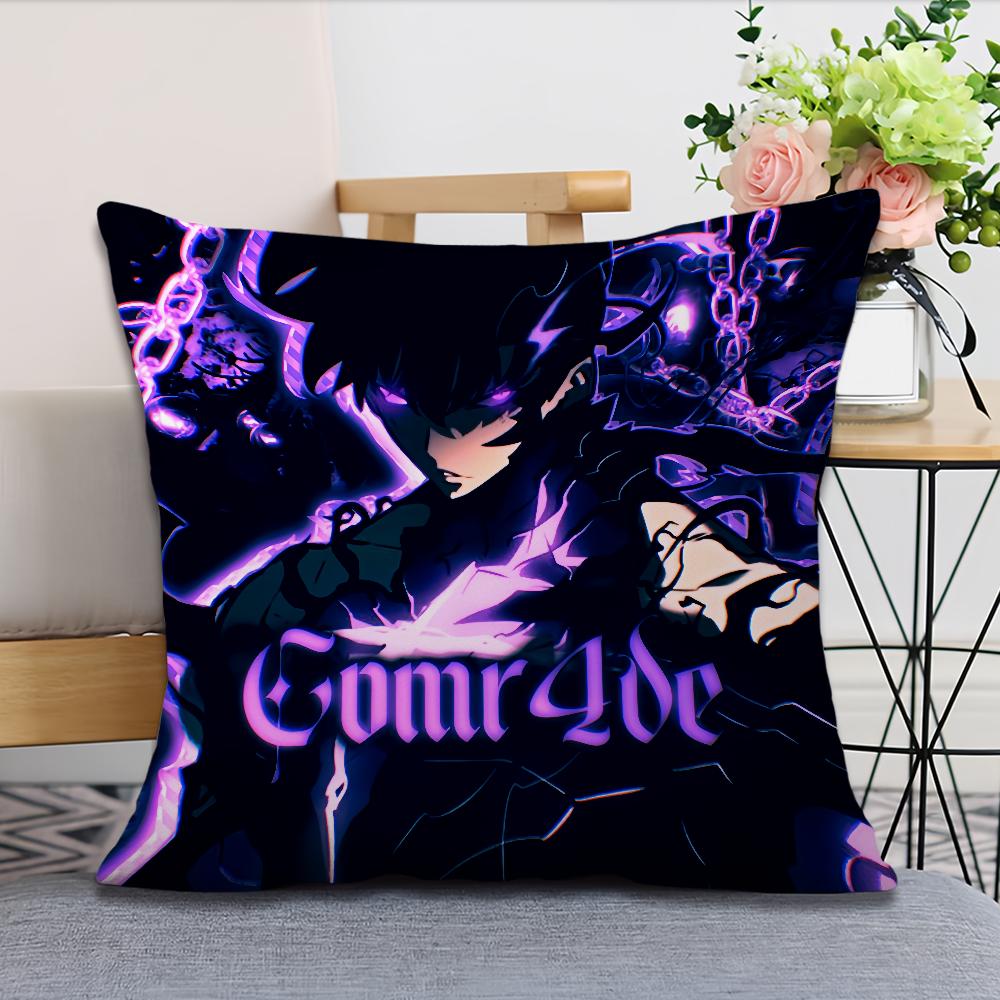 blood Hot soft Season2 Comfortable Pillow Case for Sofa Living Room Home office Decor Anime and Solo Leveling Protective  Covers