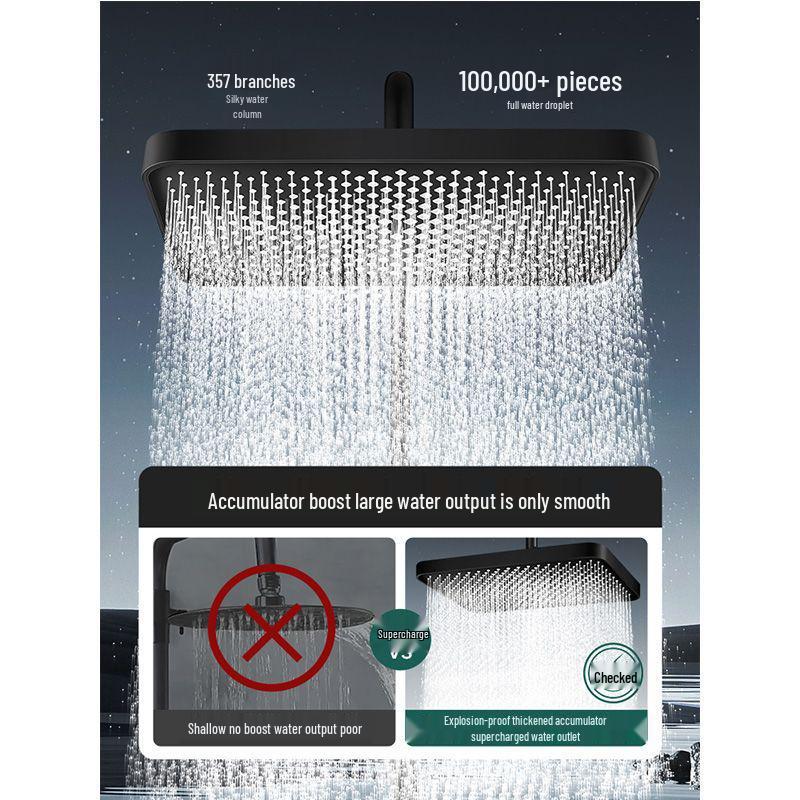 13palcová extra velká dešťová sprchová hlavice pro hotelové použití - Vysoký průtok vody