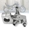 NEW-5Pcs 25Mm 1Inch Motorcycle Clutch Lever Mount Holder For Honda Shadow 600 VT750 Silver Aluminum Alloy