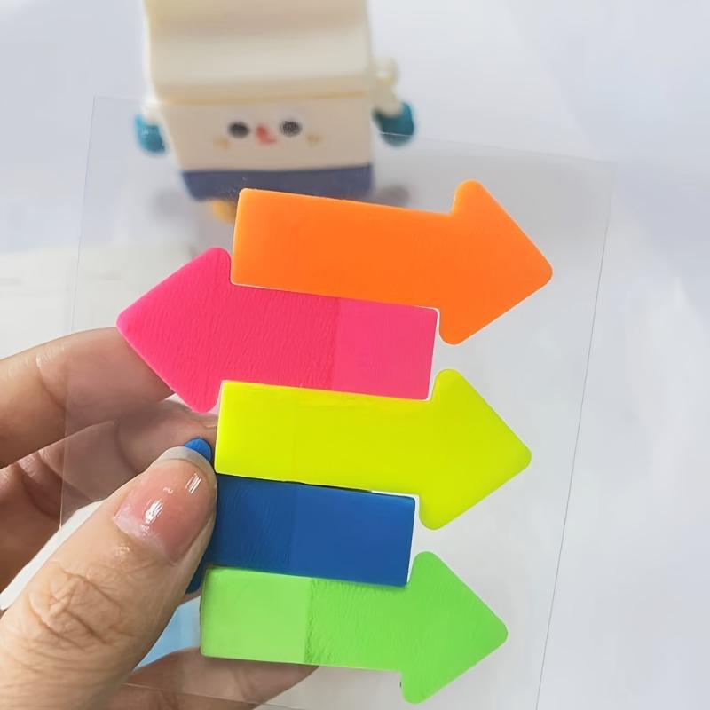 Fluorescent Transparent Arrow Indicating Sticker PET Index Page Marking Convenient Portable
