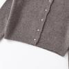 European and American style, new women's clothing, foreign style, long-sleeved metal button-knitted jacket 5536205