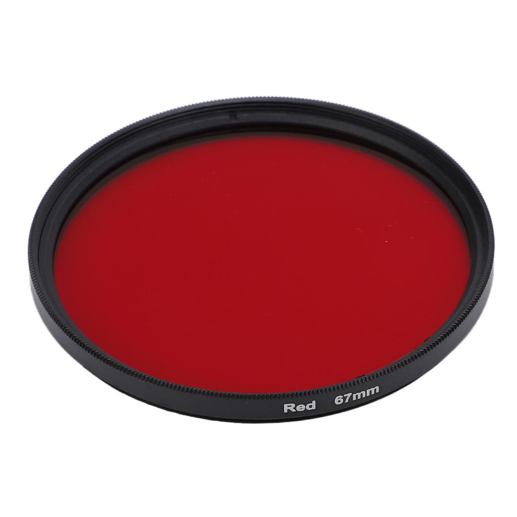 Threaded Camera Lens Filter Full Red Color Filter Optical Glass for Nikon Camera Lens