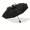 Halloween Stained Glass Window Decoration with Bats, Skulls, and Pumpkins Umbrella, Christmas Gift Y114