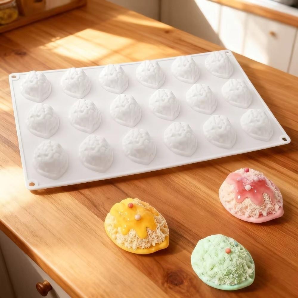 18-Cavity Walnut Silicone Molds Food Grade Silicone Cookie Baking Molds Dessert Making