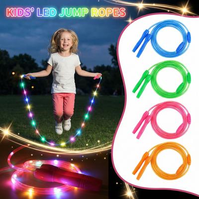 Luminous LED Rope, PVC Glow-in-the-Dark Fitness Rope, For Students And Adults, Nighttime Exercise And Training