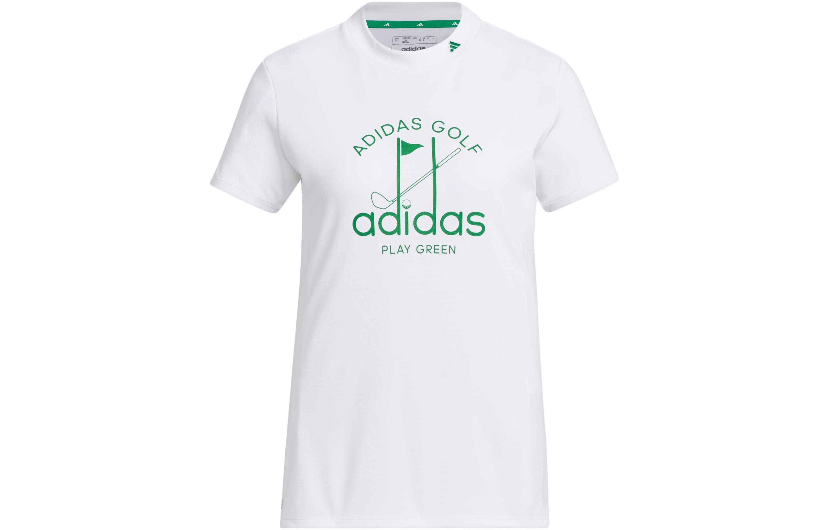 Adidas AEROREADY Polo Shirts Women s White Crew Neck Moderate Straight Fit HS9027 L
