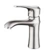 TLXT Brushed Stainless Steel Bathroom Basin Faucet