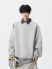 Men's Heavyweight Cross-Border Hoodie - Autumn/Winter, Loose Fit, Round Neck, Thickened, Casual Classic, Unisex Pullover.