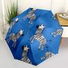 1pc Zebra Pattern Automatic Open/close, All-Season Portable Folding Umbrella, Travel, Everyday, Formal Events - Compact Luxury Parasol, Outdoor Access