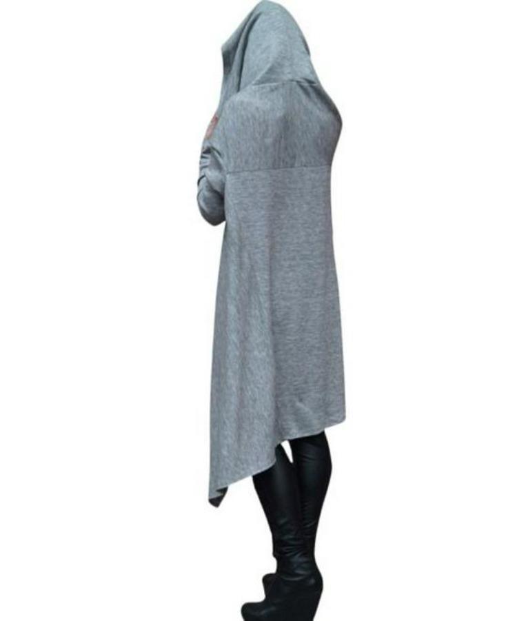 Women Plaid Hooded Sweatshirt Long Sleeve Plush Winter Top Warm Cozy