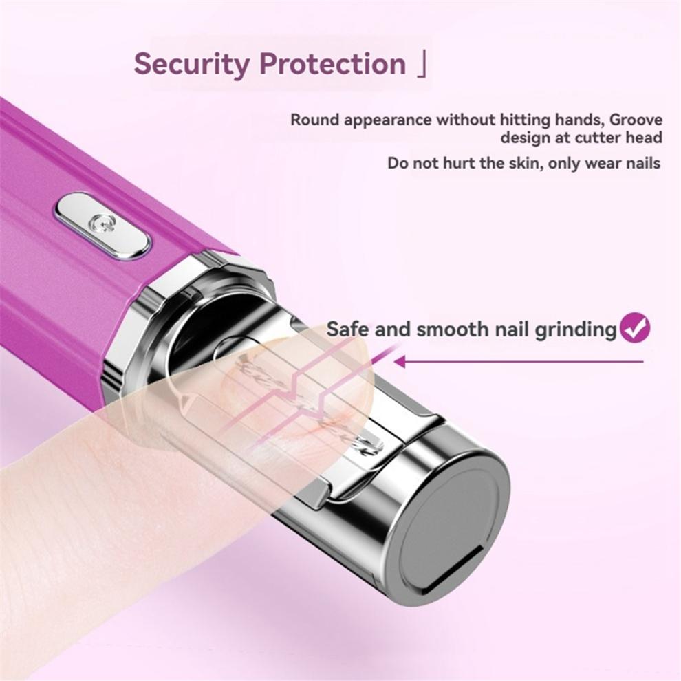 Electric Nail Clippers Sharpener USB Rechargeable
