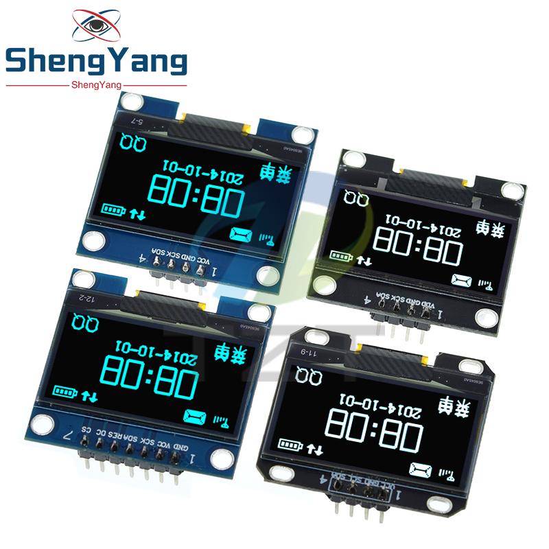 TZT 1,3 Zoll OLED-Modul SPI/IIC I2C Kommunikation weiß/blau Farbe 128X64 1,3 Zoll OLED LCD LED Display-Modul 1,3" OLED-Modul